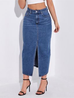 Twenty Dresses by Nykaa Fashion - Womens Blue Long Length Skirt