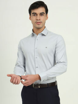 Greenfibre - Light Grey Solid Party Wear Shirt