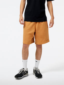 New Balance - Men Orange Tobacco Mid Rise Sports Shorts