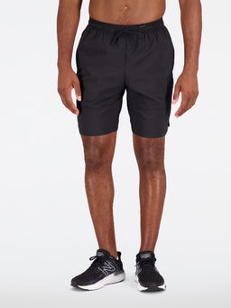 New Balance - Men Black Mid Rise Sports Shorts