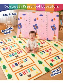 Intelliskills - Premium Extra Large Reversible Alphabet & Number Play Mat