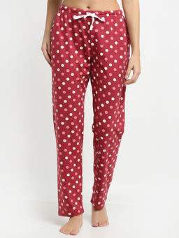 Kanvin - Womens Printed Pyjamas Red