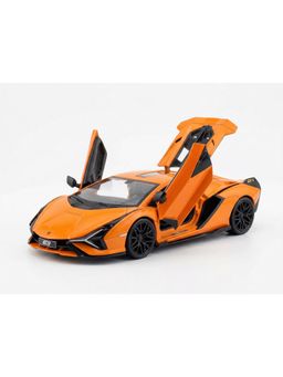 Hobby Shoppy - Scale Diecast Lamborghini Sian Skp 37 Car (12-14 Years) (Orange)