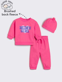 Hopscotch - 3-Piece Brushed Fleece Co-Ord Set with Cap