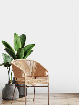 Excel - Nature & Fabric White Wallpaper