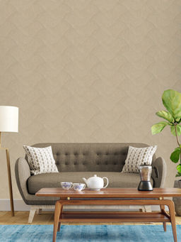 Excel - Flower of Glitter Beige Wallpaper