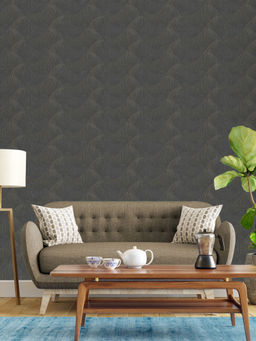 Excel - Flower of Glitter Black Wallpaper