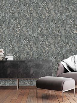 Excel - Classy stone wall Black Wallpaper