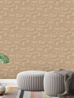 Excel - Shape of Glossy Beige Wallpaper