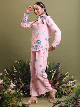 VISHUDH - Women Pink Floral Co-ord (Set of 2)