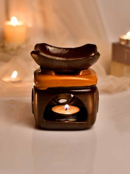 Tayhaa - Ceramic Serenity Scented Oil Diffuser - Brown