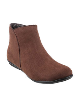 Mochi - Plain Brown Casual Boots