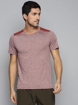 Alcis - Men Maroon Slim Fit Running T-shirt