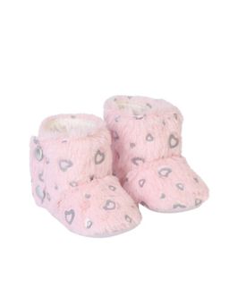 Coco Candy - Girls Long Fur Booties - Pink