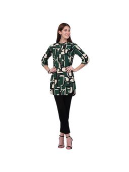 Cantabil - Women Green Printed Casual Tunic