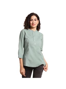 Cantabil - Women Green Solid Casual Tunic