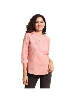 Cantabil - Women Peach Solid Casual Tunic