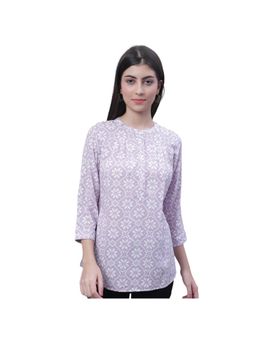 Cantabil - Women Purple Floral Casual Tunic