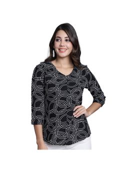 Cantabil - Women Black Printed Casual Tunic