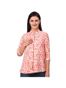 Cantabil - Women Pink Printed Casual Tunic