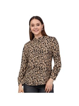 Cantabil - Women Brown Printed Casual Tunic