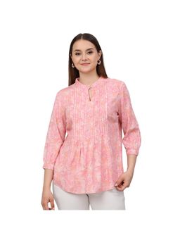 Cantabil - Women Pink Printed Casual Tunic