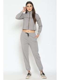 PRETTY LOVING THING - Solid Women Co-ord In Grey (Set of 2)