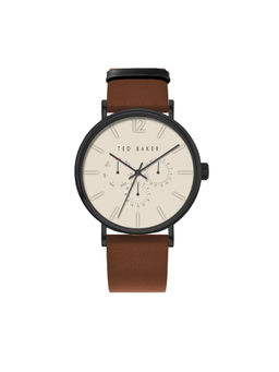 Ted Baker - Men Phylipa Gents Timeless 41 mm Beige Dial Analog Watch (BKPPGS313) (M)