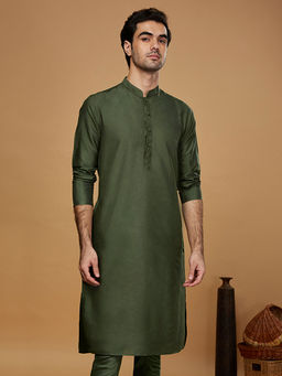 KISAH - Men Green Kurta