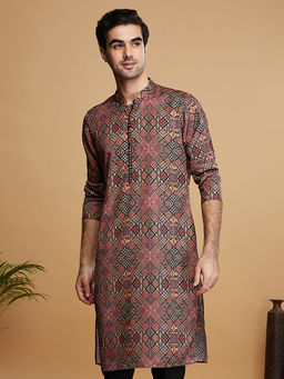 KISAH - Men Black Kurta