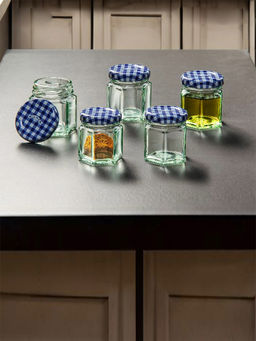 Kilner - Mini Hexagonal Twist Jar - Set of 5 (48Ml) for thinKitchen