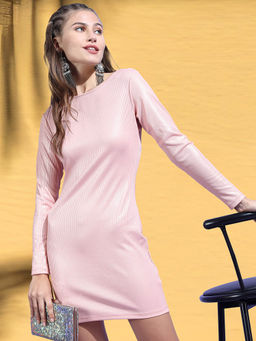 TOKYO TALKIES - Women Pink Sheath Dress