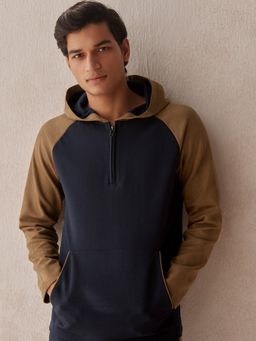 Andamen - Navy Mens Full Sleeve Gold Finish Hoodie Regular Fit
