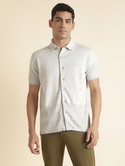 Andamen - Off-White Mens Half Sleeve Shirt Regular Fit