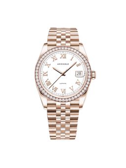 Aries Gold - Heritage Crystals Watch With Sapphire Glass For Women- B 1069 Rg-Rw