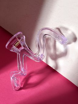 ToniQ - Purple Wavy Transparent Plastic Casual Hair Clips For Women