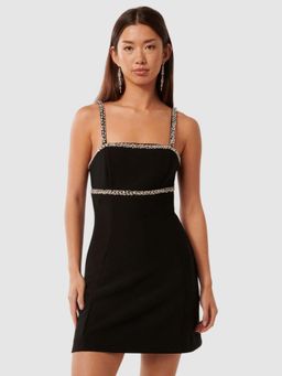 Forever New - Tiana Embellished Black Mini Dress