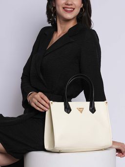 Lavie Signature - Women's Lancaster Satchel Handbag (Off White) (S)