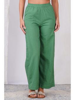 Zuri - Womens Green Checks Pant