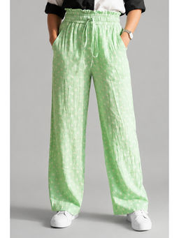 Zuri - Womens Green Floral Pant