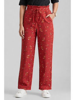 Zuri - Womens Red Floral Pant