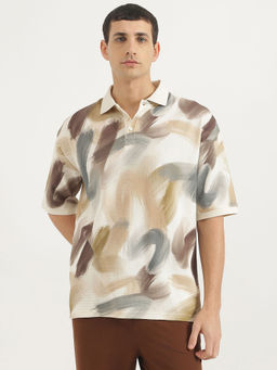 United Colors of Benetton - Multi-Color Pure Cotton Printed Polo T-Shirt