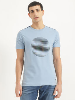 United Colors of Benetton - Blue Pure Cotton Printed T-Shirt