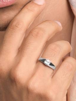 CLARA - 925 Sterling Silver Adjustable Elron Ring Gift For Men And Boys