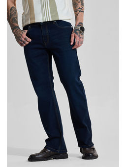 Snitch - Navy Blue Solid Casual Jeans for Men