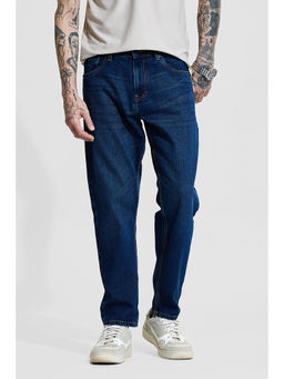 Snitch - Navy Blue Loose Casual Jeans for Men