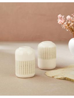 Fabindia - Orange Vyom Ceramic Salt & Pepper Shaker Set (Pack of 2)