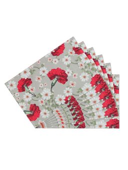 India Circus by Krsnaa Mehta - Grey Inflorescence Paragon Table Mats (Pack of 6)
