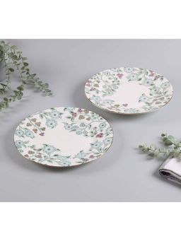 India Circus by Krsnaa Mehta - White Olive Oasis Dinner Plates (Pack of 2)