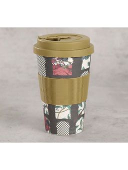 India Circus by Krsnaa Mehta - Black Signature Windows Bamboo Frankie Coffee Mug
